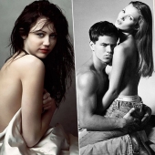 The first candid shooting of a young Kate moss, Angelina Jolie and other stars