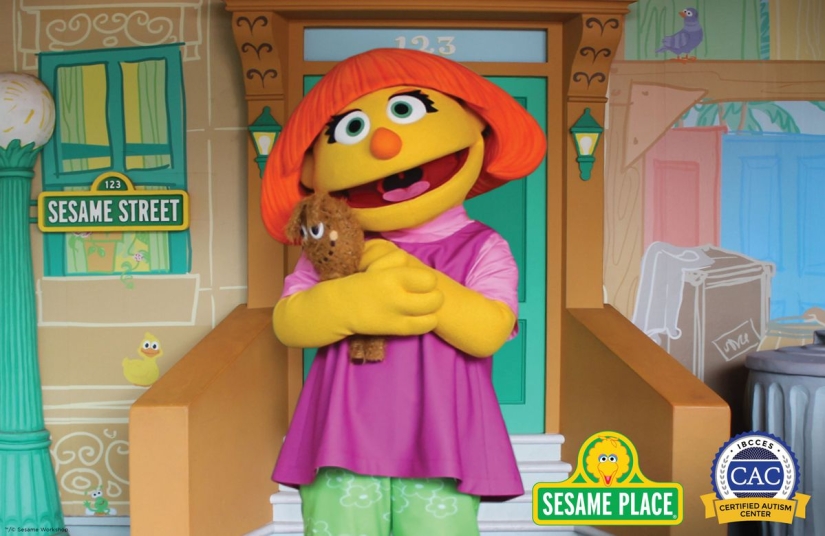 The first park safe for children with autism has appeared in the USA. It is dedicated to Sesame Street