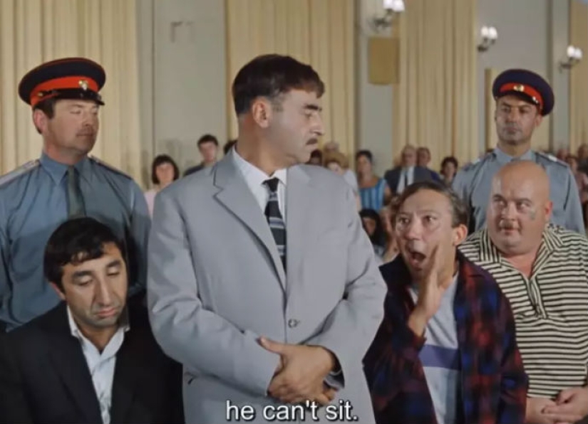 The German was shown the Soviet film "The Caucasian Captive", and here are his comments
