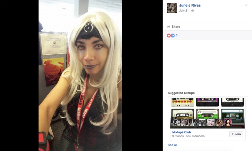 The girl responded with cosplay to the absurd and racist demands of the working dress code