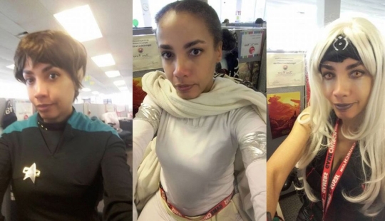 The girl responded with cosplay to the absurd and racist demands of the working dress code