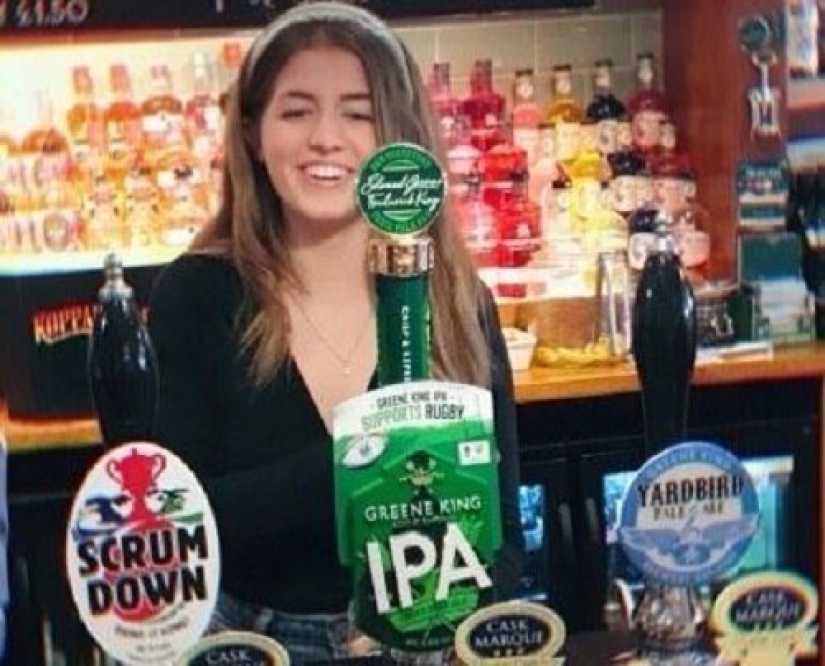 The girl who was born in the pub returned 18 years later