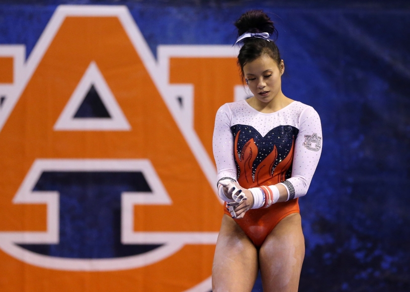 The gymnast broke both legs and admitted that she is now "really happy"