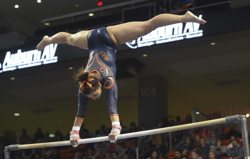 The gymnast broke both legs and admitted that she is now "really happy"