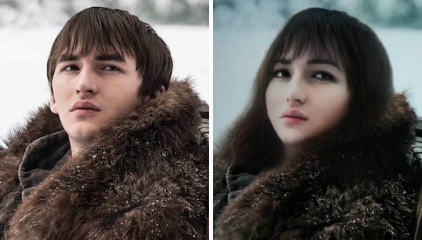 The heroes of "Game of Thrones" changed their gender using Snapchat