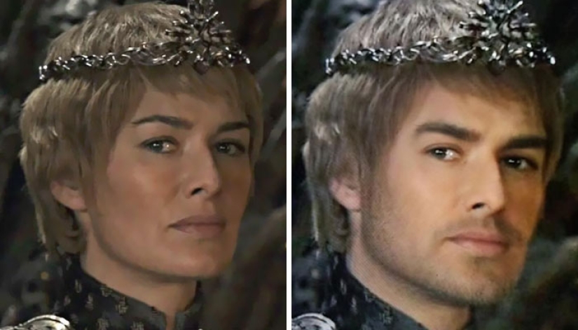 The heroes of "Game of Thrones" changed their gender using Snapchat