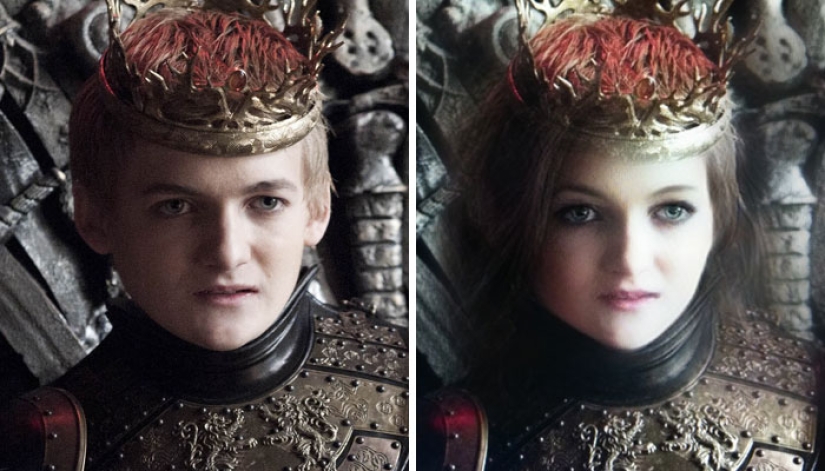 The heroes of "Game of Thrones" changed their gender using Snapchat