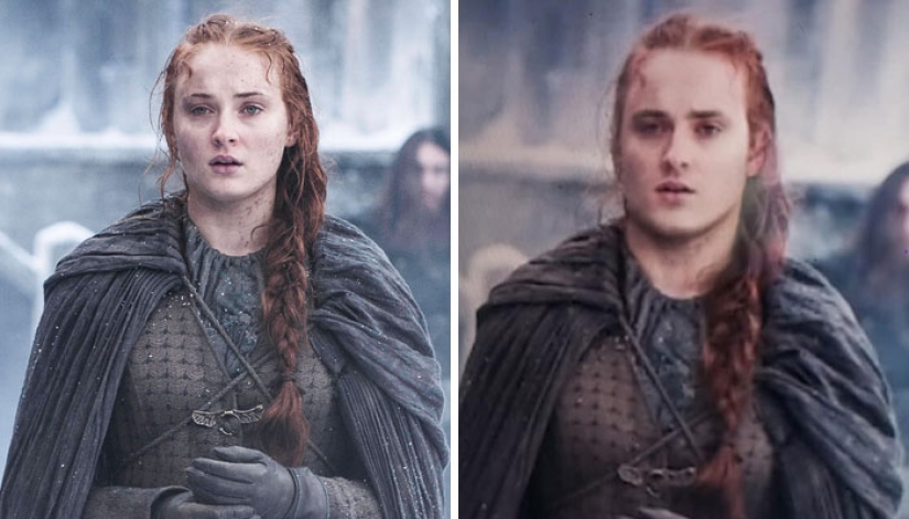 The heroes of "Game of Thrones" changed their gender using Snapchat