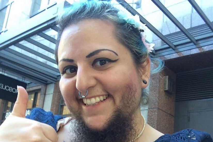 The love story of a bearded woman and a Satanist who got married thanks to social networks