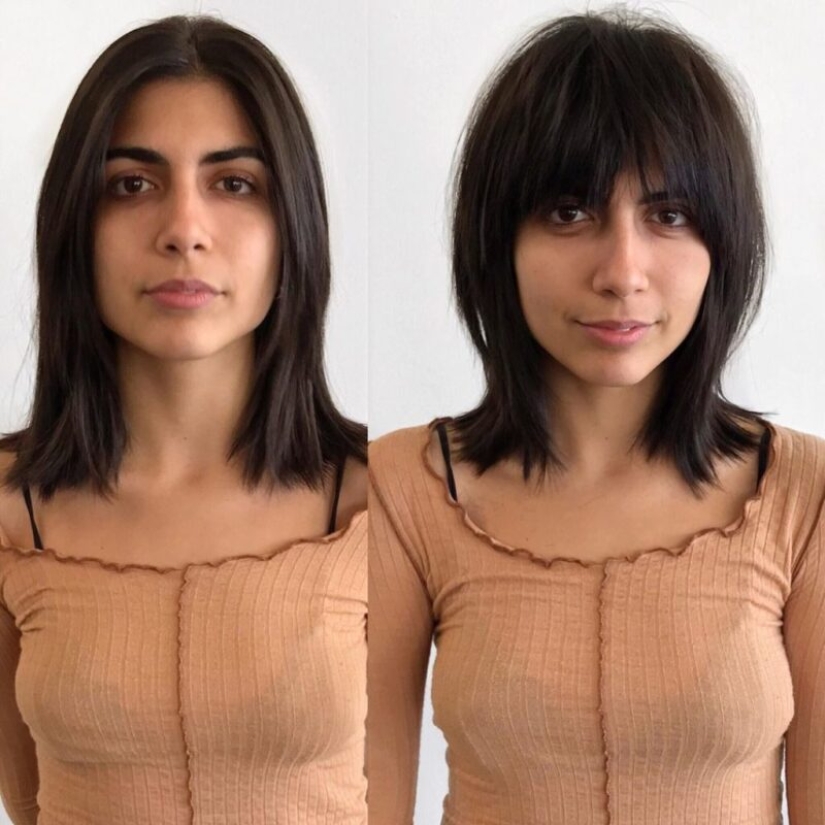 The magic of bangs: 20 photo examples of what this little detail of a haircut is capable of