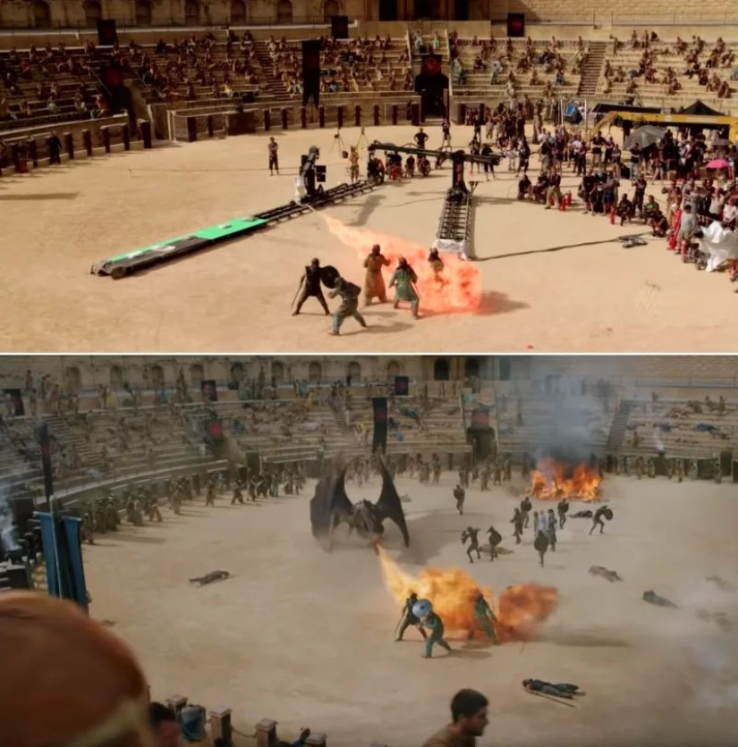 The Magic of Chromakey: 15 new shots of Game of Thrones before and after applying special effects