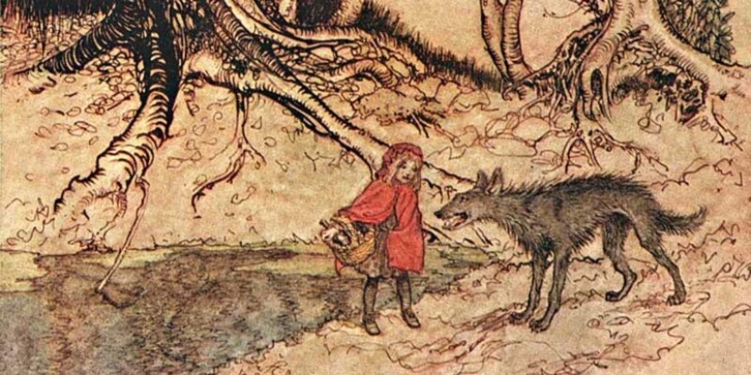 The medieval murderers, or what is actually the tale about little Red riding Hood?