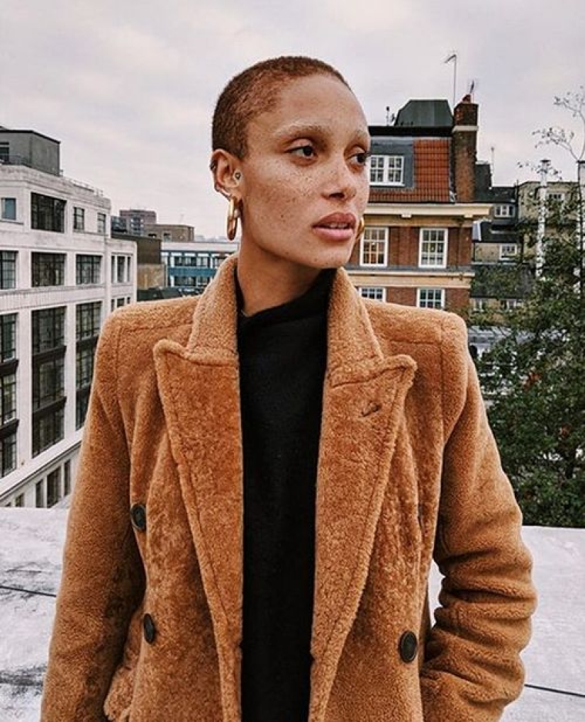 The model of the year was Adva Aboa, a shaved black feminist
