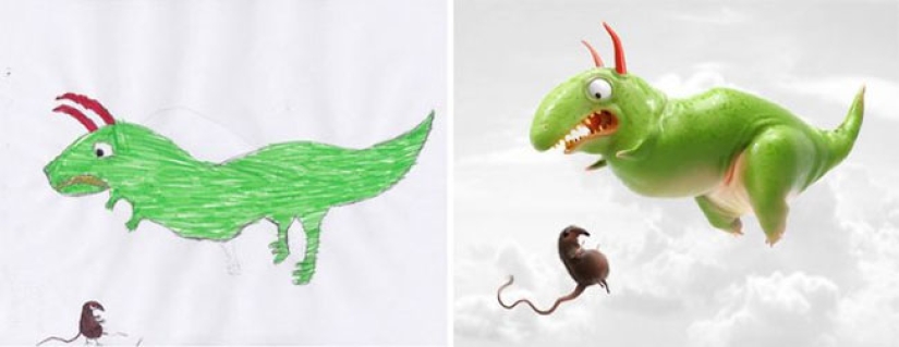 The Monsters project: artists create fantastic worlds based on children's drawings