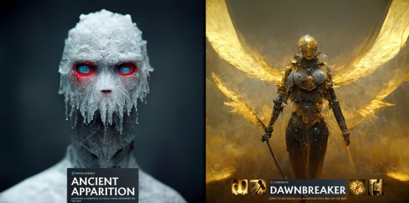 The neural network has created realistic and creepy portraits of Dota 2 characters