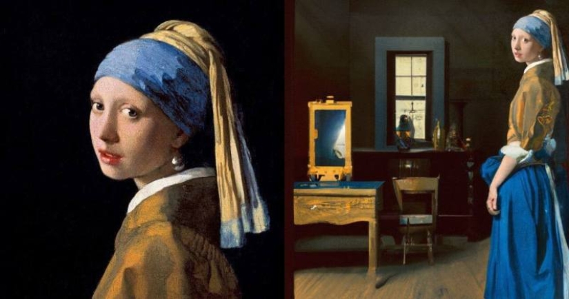 The neural network was taught to finish painting the paintings of the classics of painting