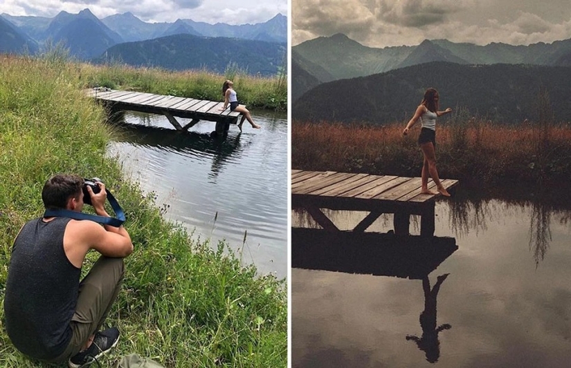 The photographer showed how to make perfect photos