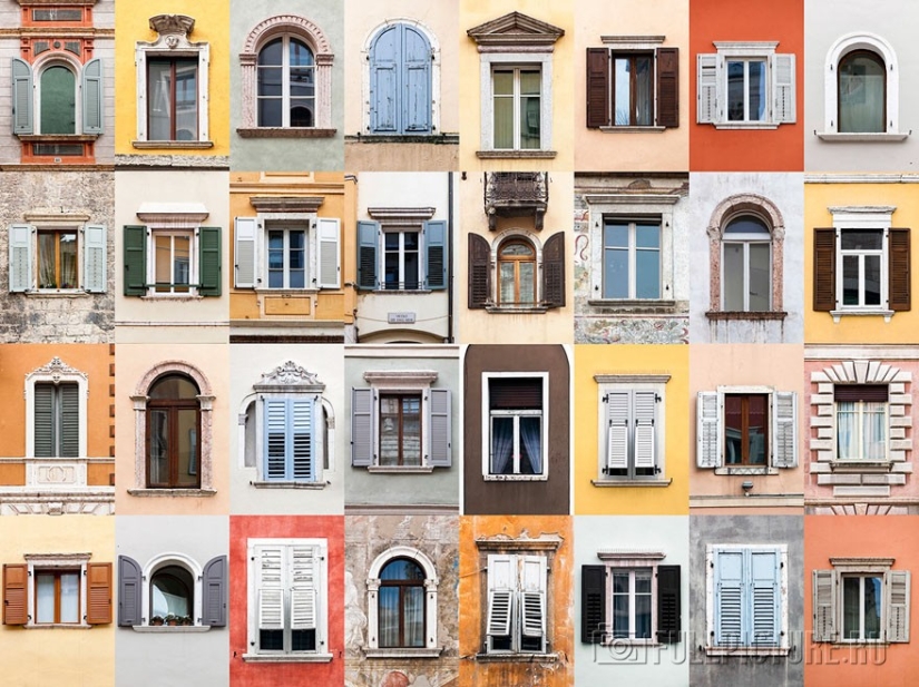 The photographer travels around the world and demonstrates the beauty of doors and windows