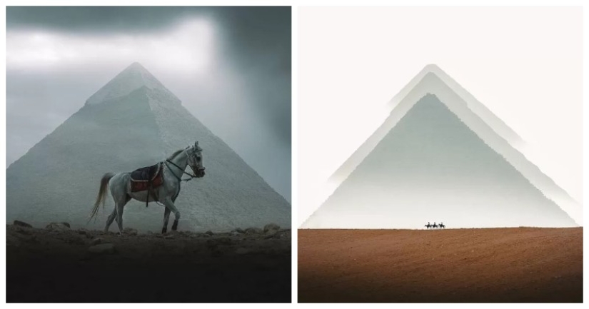 The Pyramids of Giza, as you have never seen them before