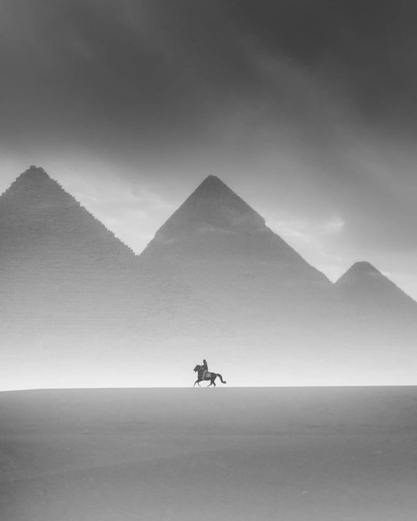 The Pyramids of Giza, as you have never seen them before