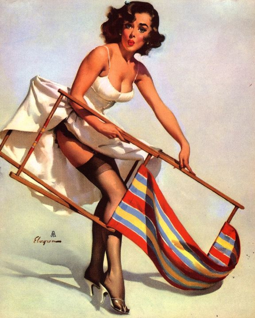 The real America in the works of the master of the pin-up genre Gil Elvgren