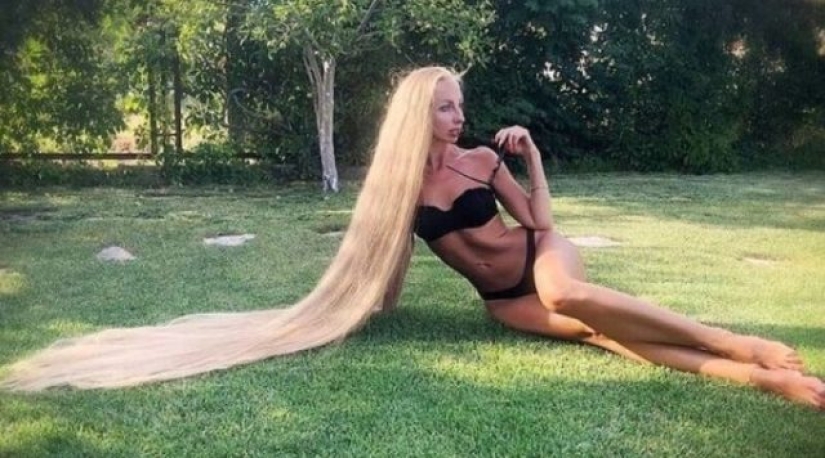 The real-life Rapunzel, who hasn't cut her natural blonde hair in 30 YEARS, reveals the secret to long strands