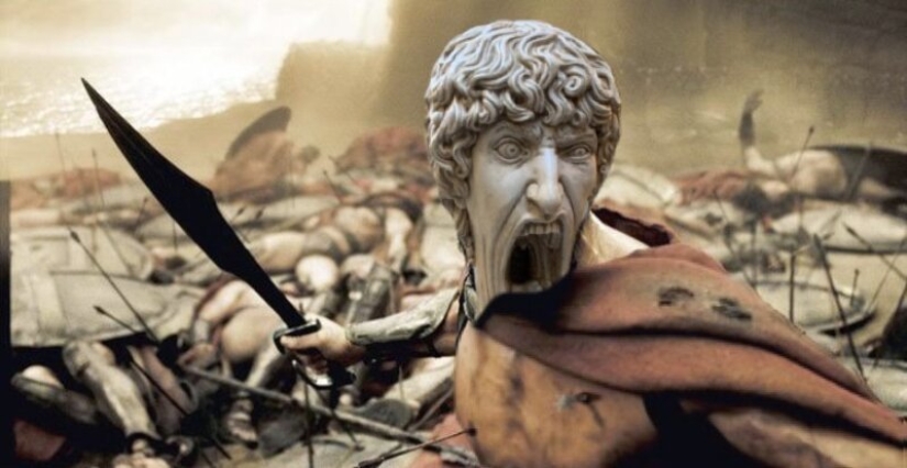 The reason for the meme: a screaming statue in Italy blew up the Internet
