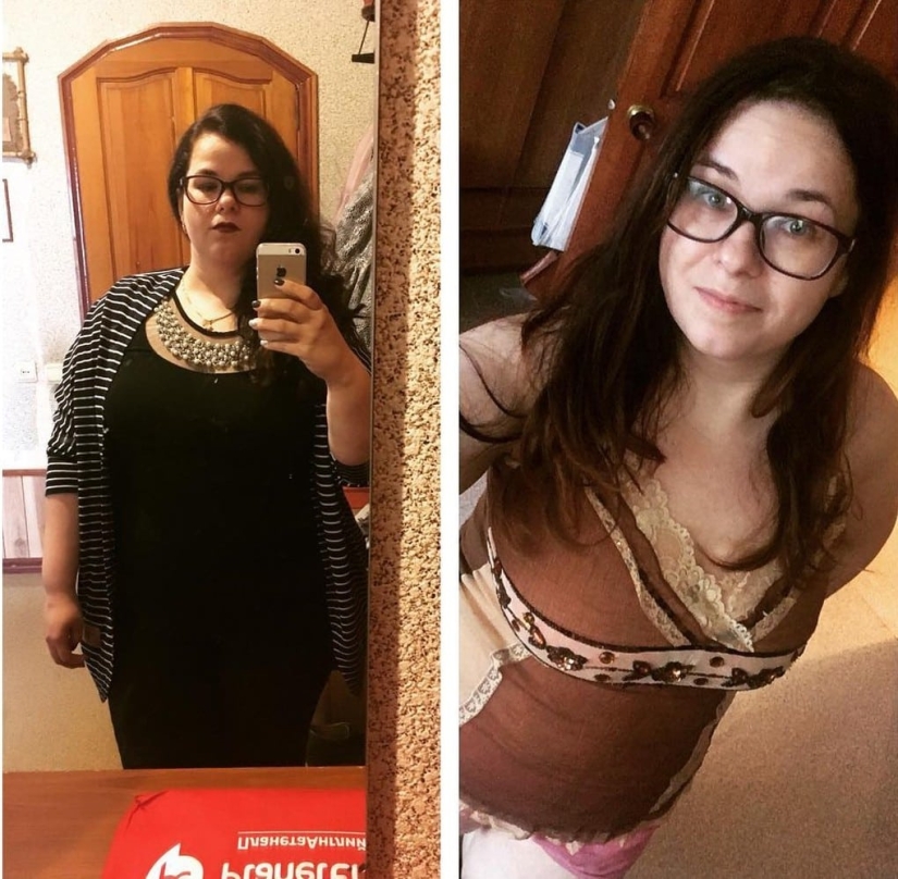 The Russian woman lost 50 kg to stop teasing her son because of her excess weight