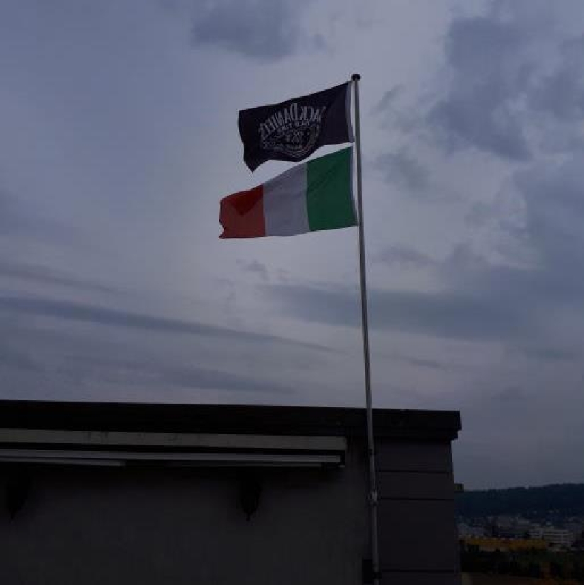 The Swiss took the Jack Daniel's logo for the ISIS flag and were afraid that they were living next to a terrorist