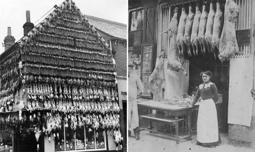 The time of fridges: a butcher's shop in Victorian England