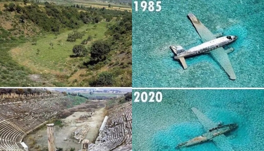 Then and now: 30 photo comparisons that show how the world is changing