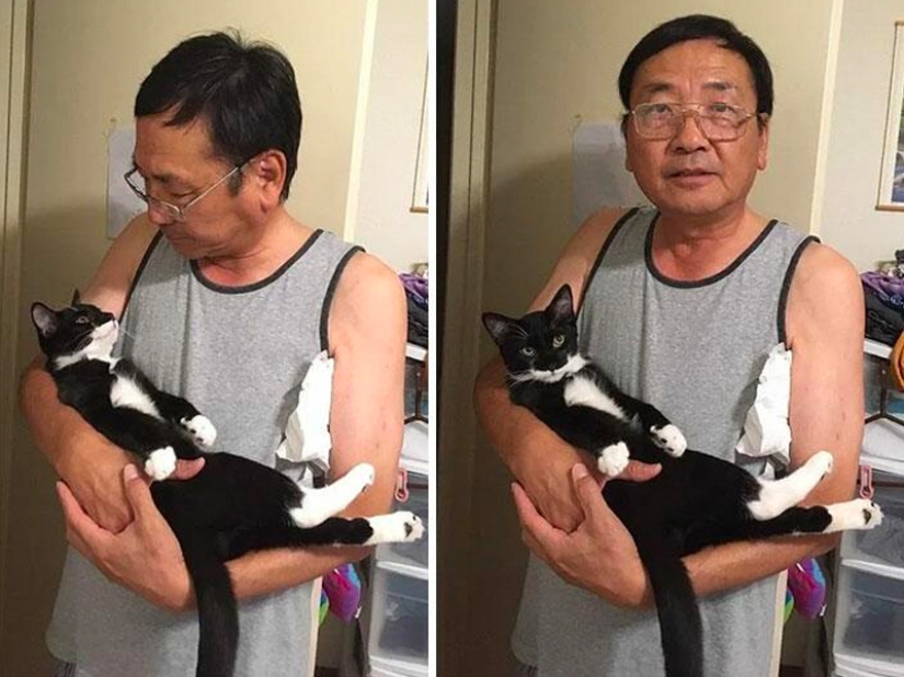 These fathers categorically did not want pets in the house, but something went wrong ...