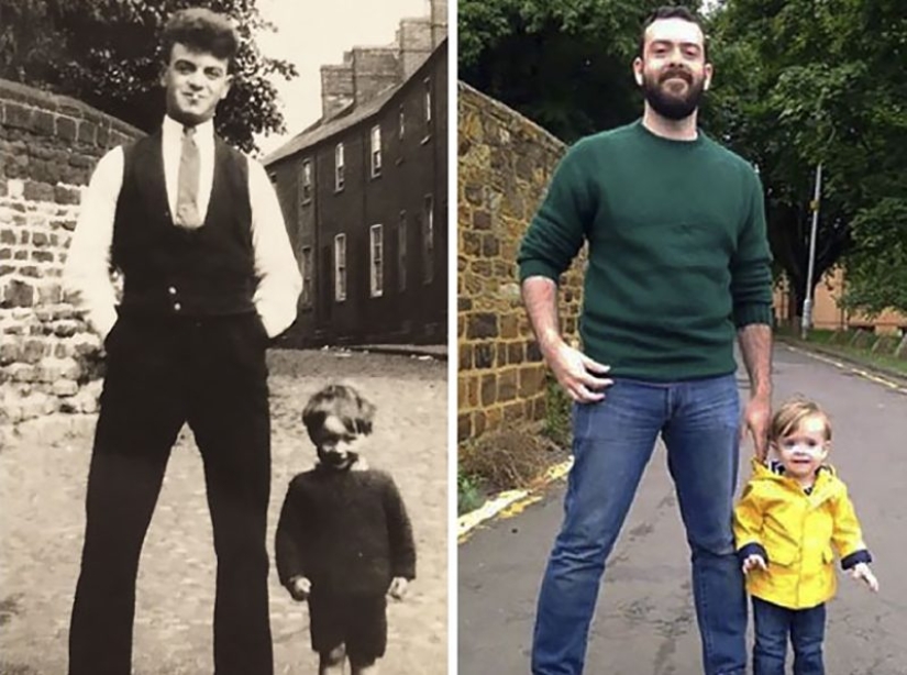 Time machine: 21 photos from the past that have been recreated in our time