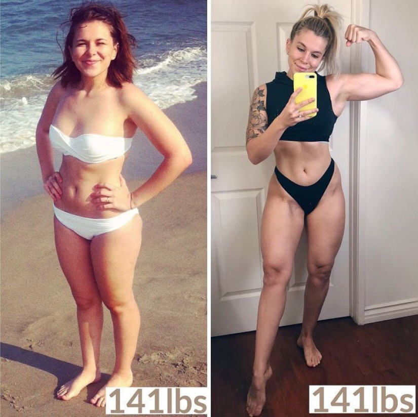 "¡Tirad las escamas!": 20 chicas que han cambiado mucho sin perder un kilo