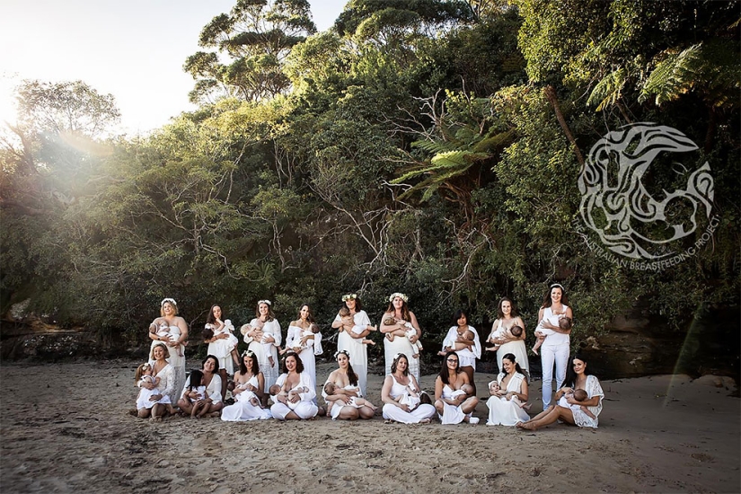 "Toda madre lactante debe sentirse como una diosa": un proyecto de un fotógrafo australiano
