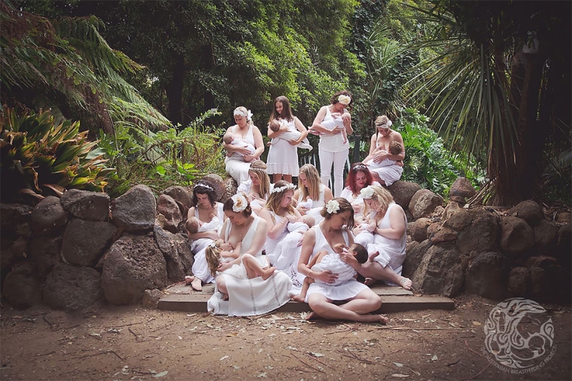 "Toda madre lactante debe sentirse como una diosa": un proyecto de un fotógrafo australiano