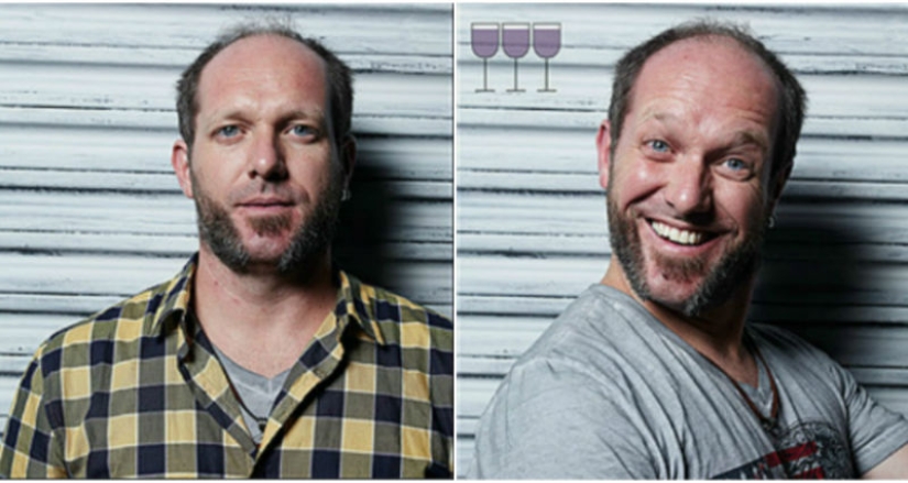 Todas las tonalidades de borracho: rostro antes y después de un par de copas