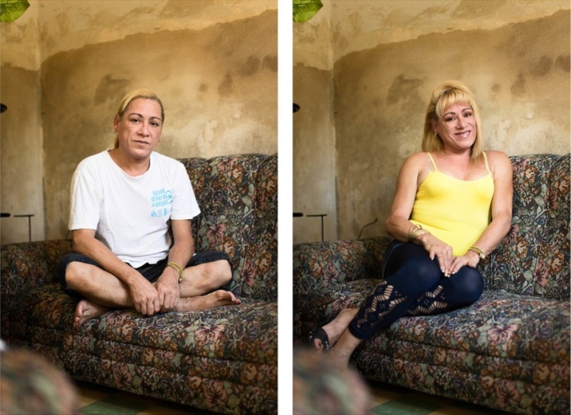 Transexuales cubanos-antes y después del cambio de sexo
