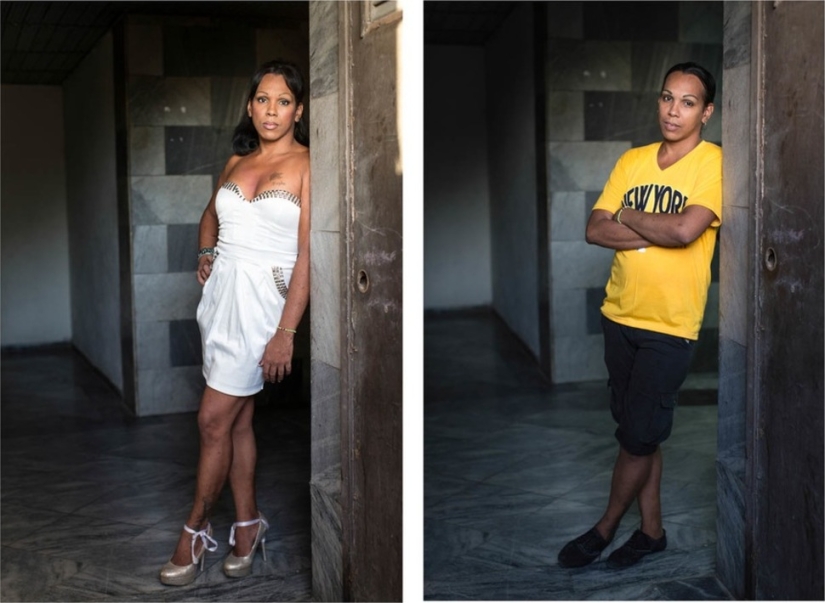 Transexuales cubanos-antes y después del cambio de sexo