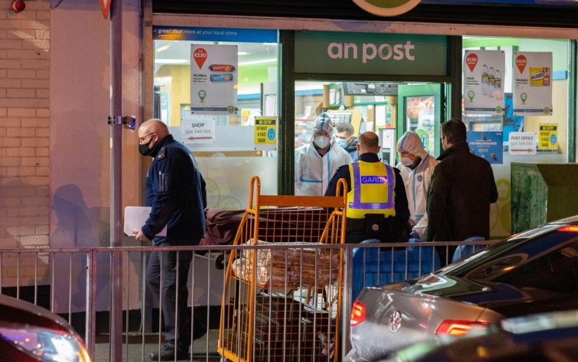 Two Irishmen brought the body of a deceased friend to the post office to receive his pension