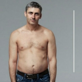 Un padre de tres hijos de 45 años con barriga cervecera se convirtió en un dios del fitness en 12 semanas