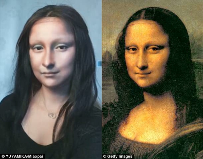 "Una cara es una hoja de papel en blanco": los cosméticos convirtieron a una mujer china en la Mona Lisa