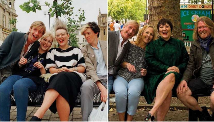 Una comparación de toda la vida: el fotógrafo repitió las fotos de personas hace 40 años