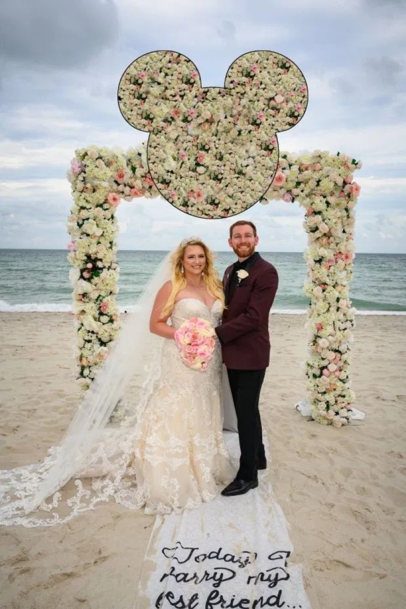 Una historia de amor: los recién casados organizaron una boda elegante al estilo de Disney