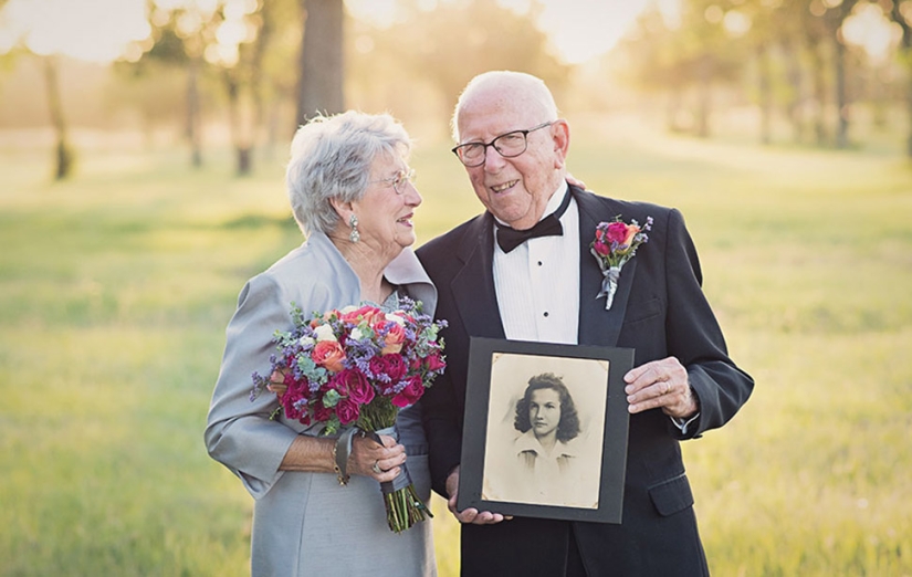 Una sesión de fotos de boda que lleva 70 años esperando