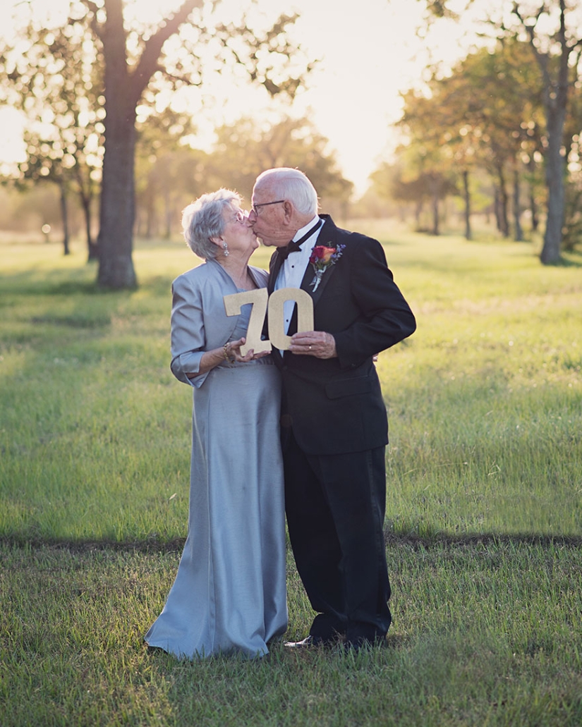 Una sesión de fotos de boda que lleva 70 años esperando