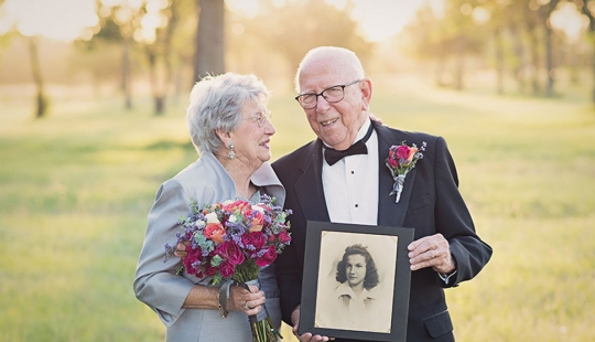 Una sesión de fotos de boda que lleva 70 años esperando