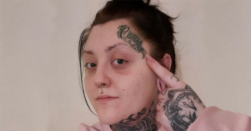 Una vez más sobre el queso gratis: el tatuaje "promocional" en la cara rompió la vida de la niña