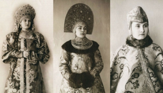 Unique photos of Russian beauties in folk costumes of pre-revolutionary Russia