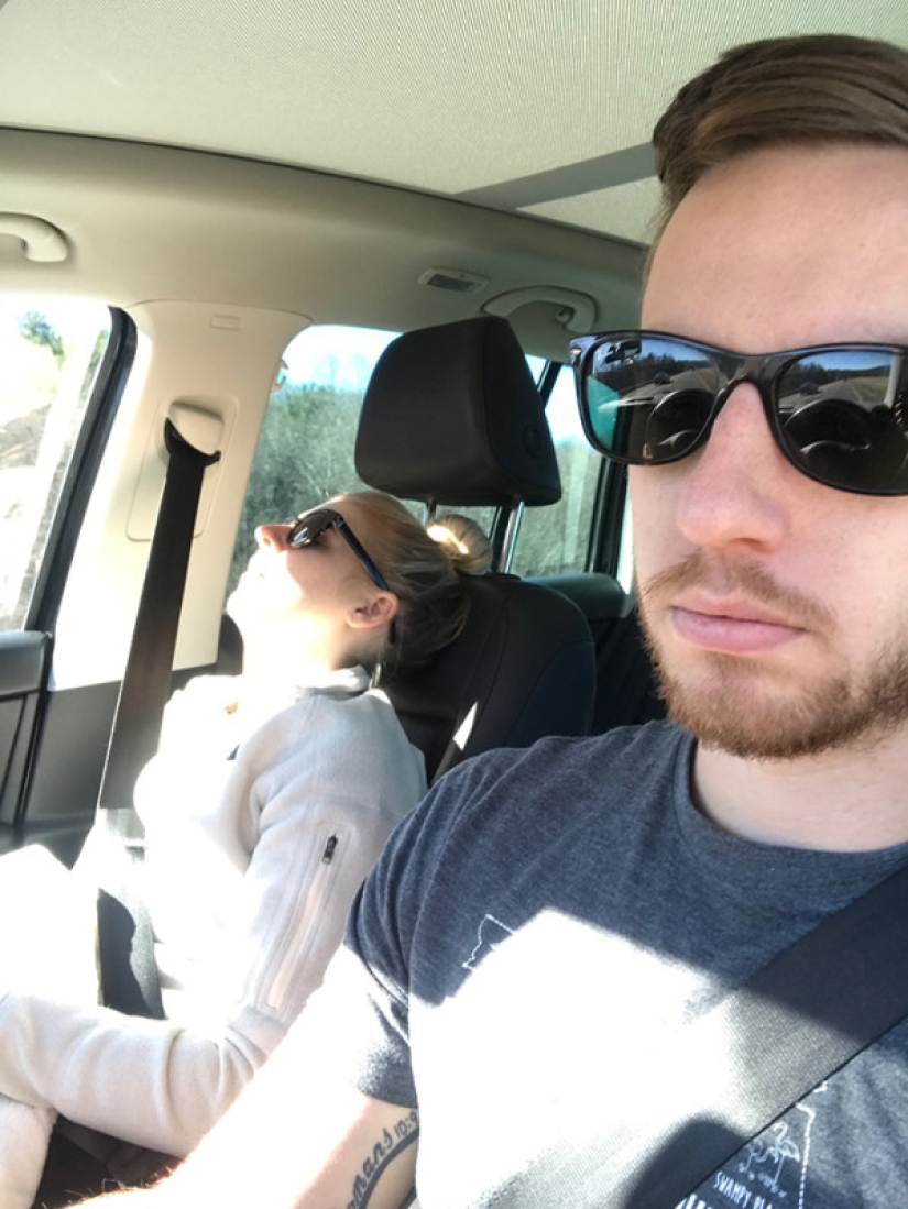 Useless co-pilot: when the wife is not the best traveling companion